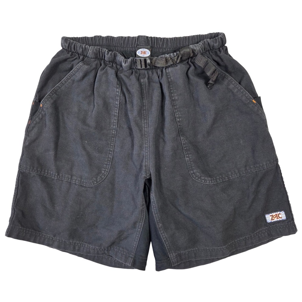 Vintage‎ Zoic Mountain Bike Shorts Mens XXL Black Belted Made in USA Outdoors